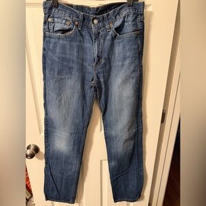 Levi's Men's 514 33x34 Straight Blue Jeans VGUC